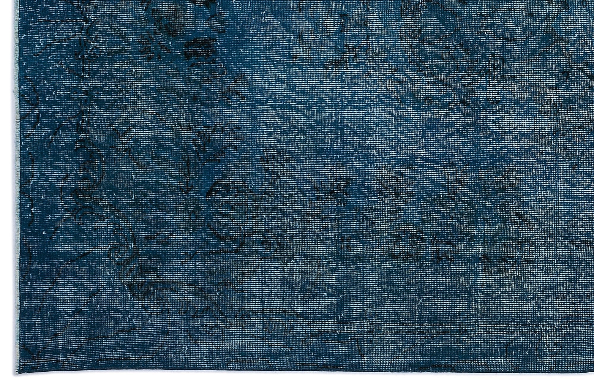 Atina 8318 Turquoise Vintage Wool Handmade Area Rug 5'7" x 9'1"