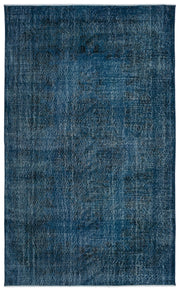 Atina 8318 Turquoise Vintage Wool Handmade Area Rug 5'7" x 9'1"