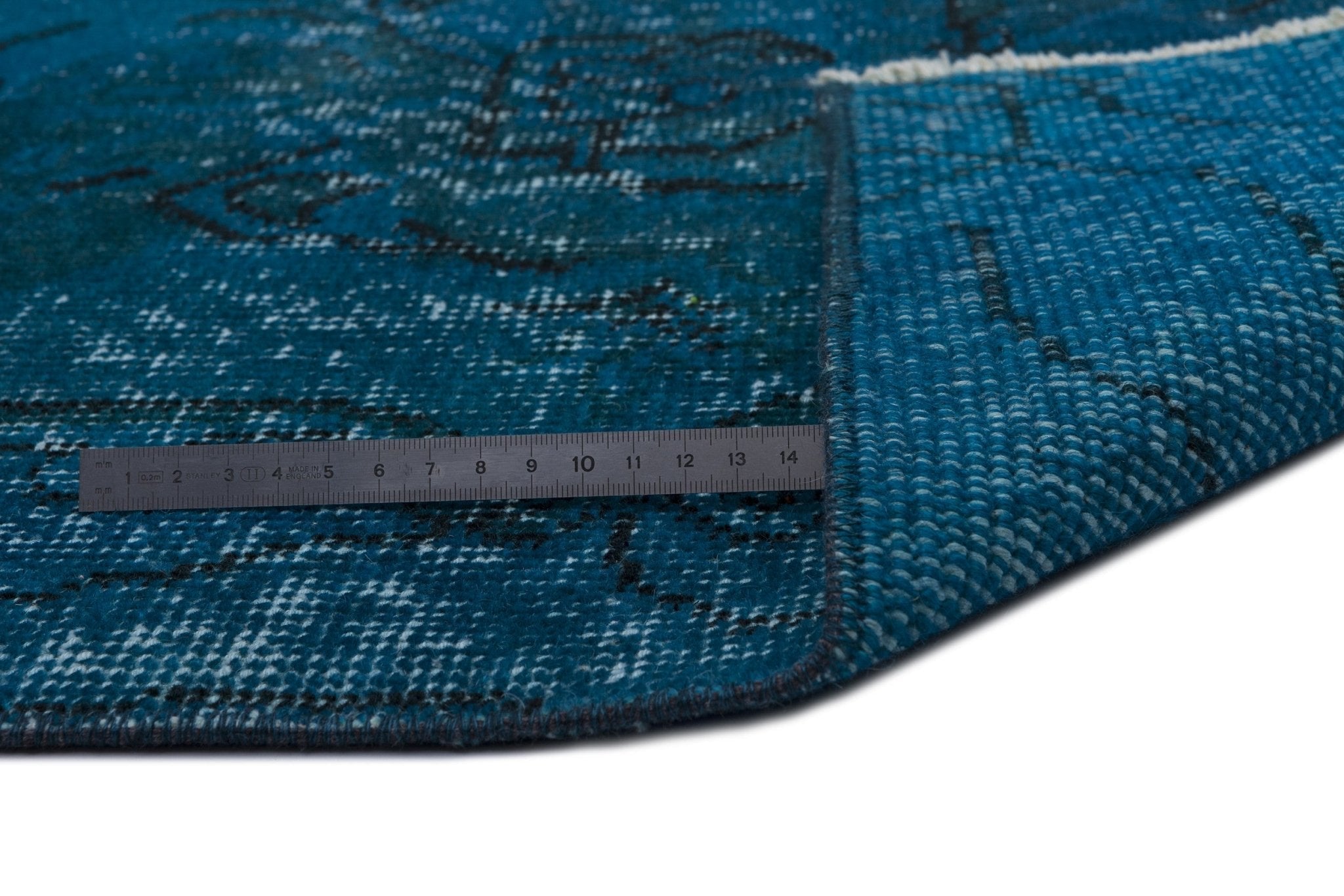 Atina 8318 Turquoise Vintage Wool Handmade Area Rug 5'7" x 9'1"