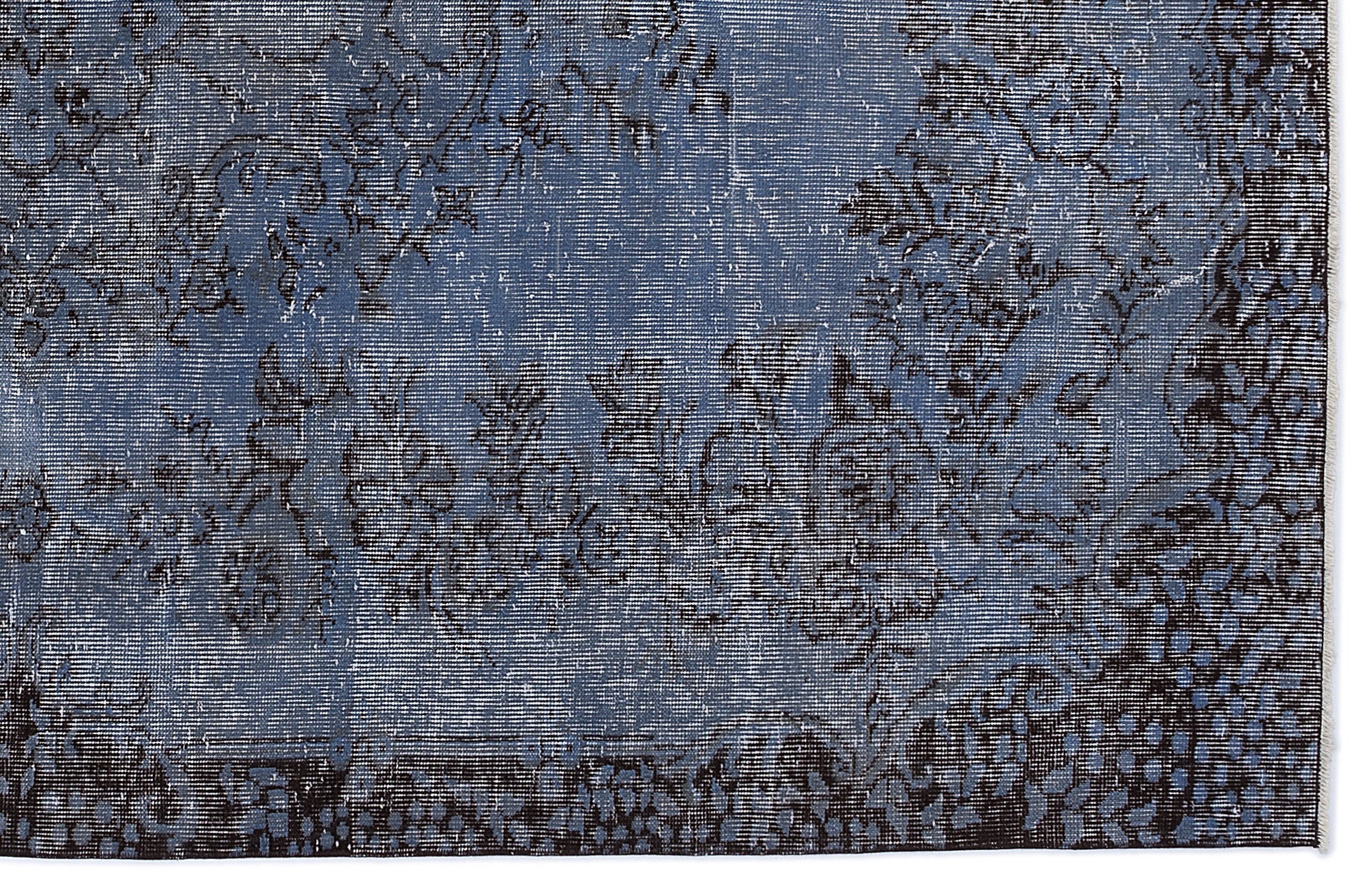 Atina 8323 Blue Vintage Wool Handmade Area Rug 5'8" x 9'4"