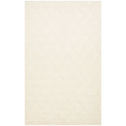 Hand Knitted Rug – Cream Geometric Rug With Soft Texture & Antislip Floor