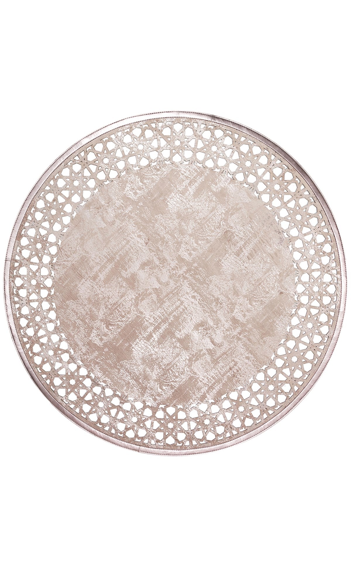 Modern Leather Rug – Shiny Bordered Artificial Leather Carpet With Anti Slip Surface