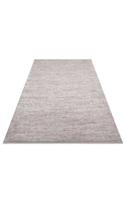 Cream Striped Area Rug - Machine Made Rug | Non Slip Carpet, Soft Textured Pile