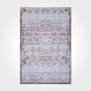 Modern Cotton Area Rug – Machine Made Grey Rug with Non Slip Floor Backing